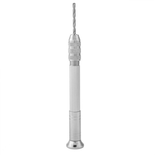 Mini Precision Hand Twist Drill with 10Pcs Drills Bits Punching Tool 2