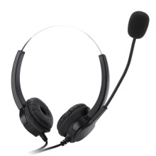 Crystal RJ9 Call Center Headset Noise Cancelling Call Center Headphones with Comfortable Wear