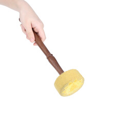 Handgefertigter Mahagoni-Filz-Schlägel für tibetische Klangschalen (Gelb)