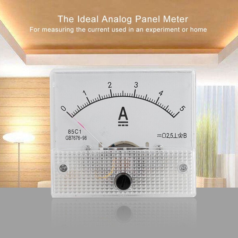 Dc 0-5A Dc Analog 85C1 Current Voltmeter Voltage 2.5 Accuracy Voltage Analog Voltmeter Panel 6911324109246