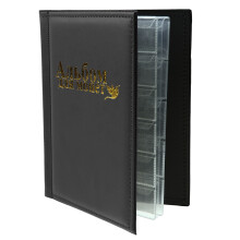 250 Pockets 10 Pages World Coin Storage Folder Album Money Collecting Holder Book Black