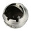 Runder Metall-Reise-Aschenbecher mit Deckel, Silber, 7,5 x 7 cm 1