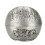 Runder Metall-Reise-Aschenbecher mit Deckel, Silber, 7,5 x 7 cm 8