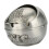 Runder Metall-Reise-Aschenbecher mit Deckel, Silber, 7,5 x 7 cm 9