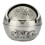 Runder Metall-Reise-Aschenbecher mit Deckel, Silber, 7,5 x 7 cm 3