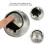 Runder Metall-Reise-Aschenbecher mit Deckel, Silber, 7,5 x 7 cm 5