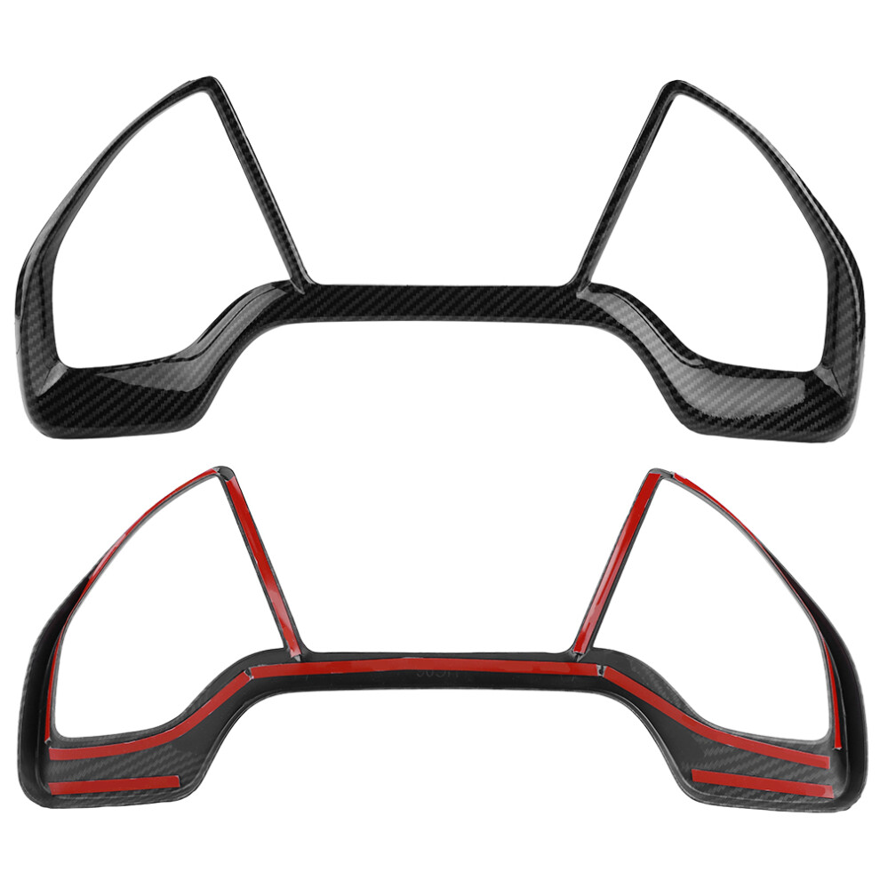 Car Dashboard Decorative Frame Dial Rings Trim For Honda Civic 10Th 2016~2018 With Stripe Black 3751324109968