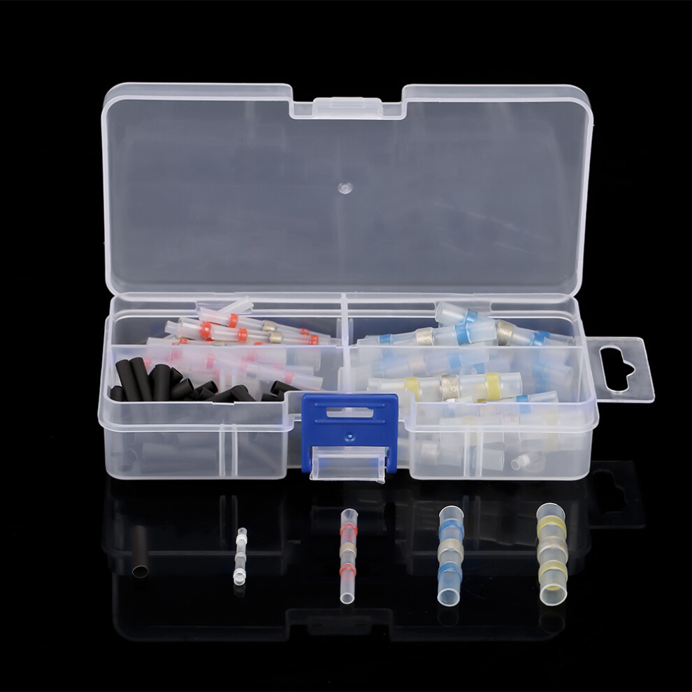 100Pcs Heat Shrink Tube Sleeve Schrumpfschlauch Wire Cable Crimp Terminals Connector 4671324112395