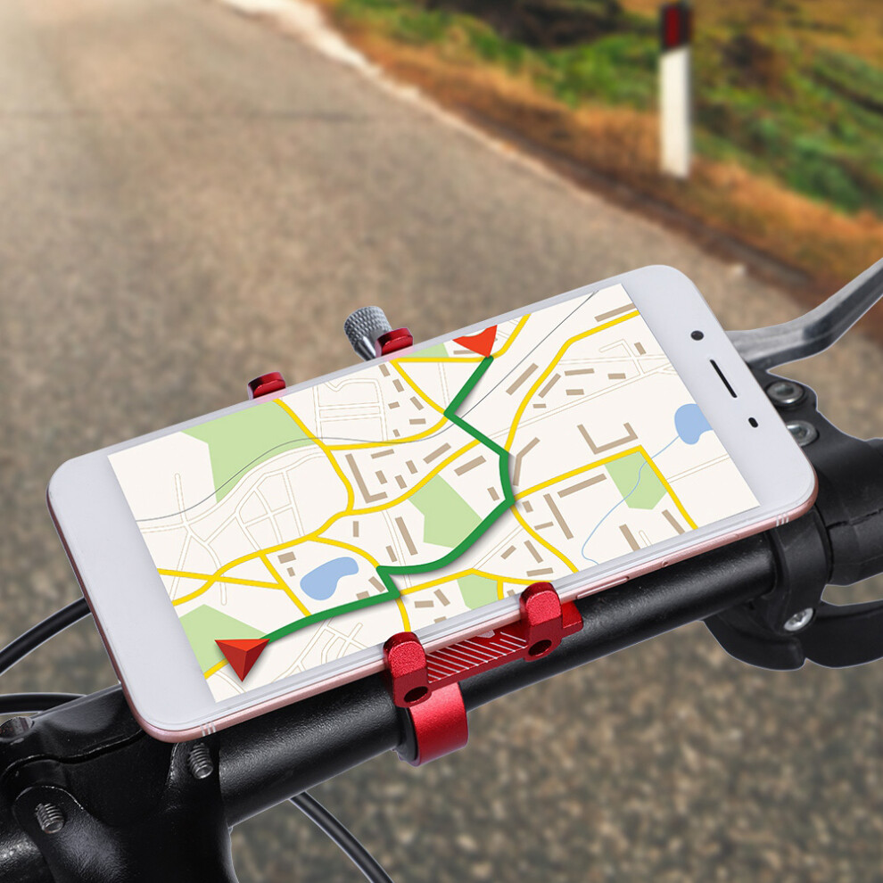 Gub Road Bike Aluminum Alloy Handlebar Universal Mini Phone Holder Mount Support (Red) Red 8401324112486