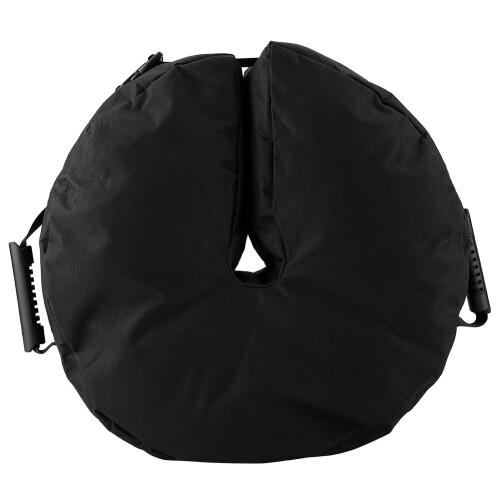 Runder Sandgewichtbeutel für Terrassenschirm, 46*15cm, Schwarz 1