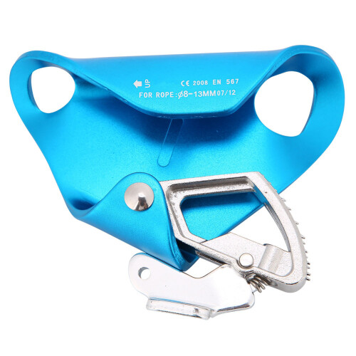 Climbing Ascender Riser Fall Arrest Safty Gear Rock Climbing Mountaineering Equipment Blue