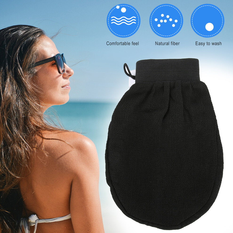 Natural Plant Fiber Bath Shower Soft Glove Body Skin Cleaning Scrubber Remove Dead Skin (Rough)
