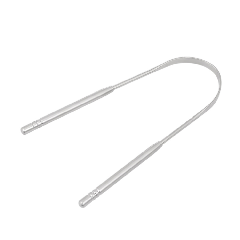 Tongue Scraper Stainless Steel Cleaner Fresh Breath Cleaning Coated Tongue Toothbrush Dental Oral Hygiene Care Tools