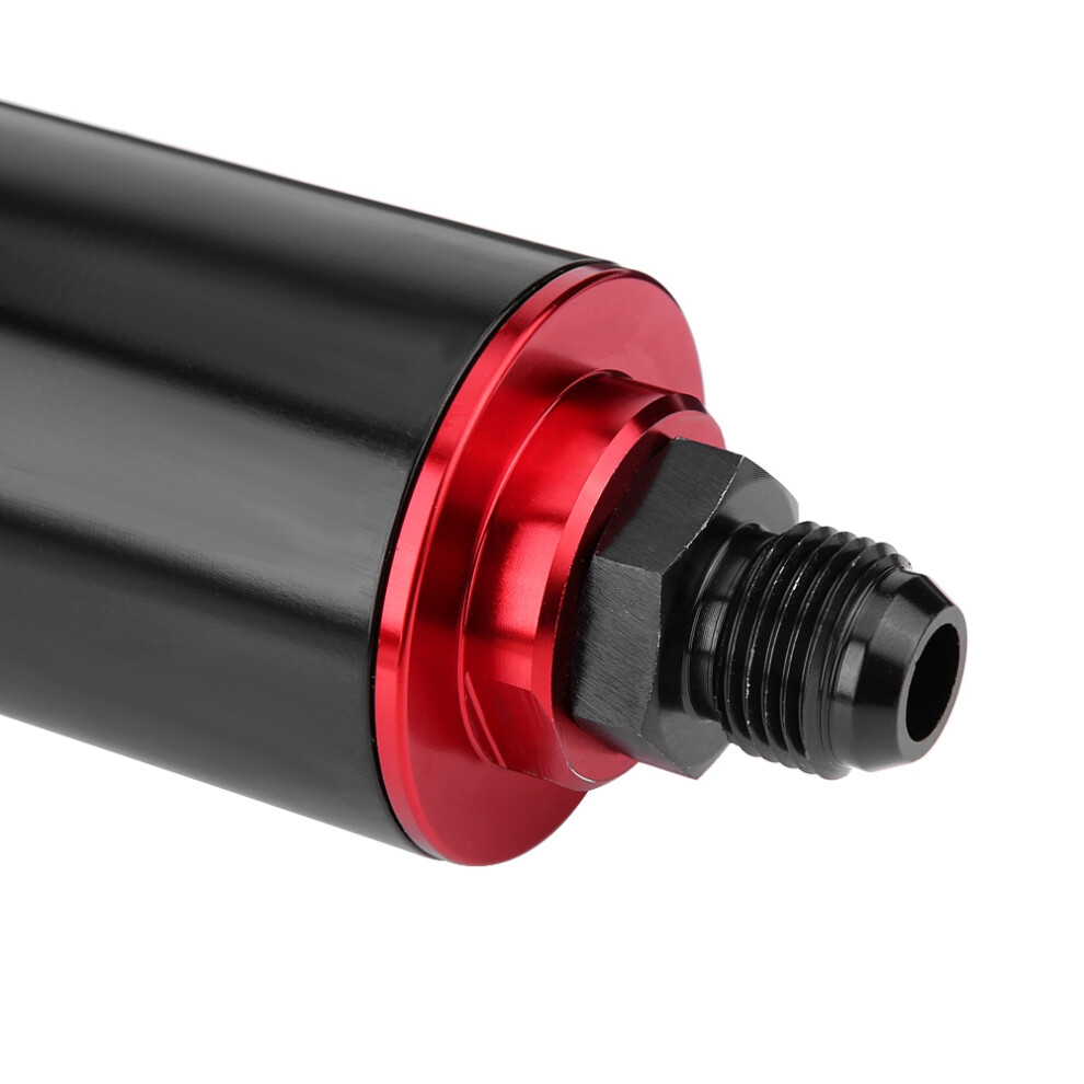 Universal 100 Micron An6 Aluminum High Flow Fuel Inline Petrol Filter For Car Truck Red 6921324115963