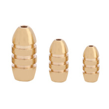 Fishing Brass Sinkers Jig Hooks Swivel Ring Luminous Beads Fishing Sinker Kit with Box