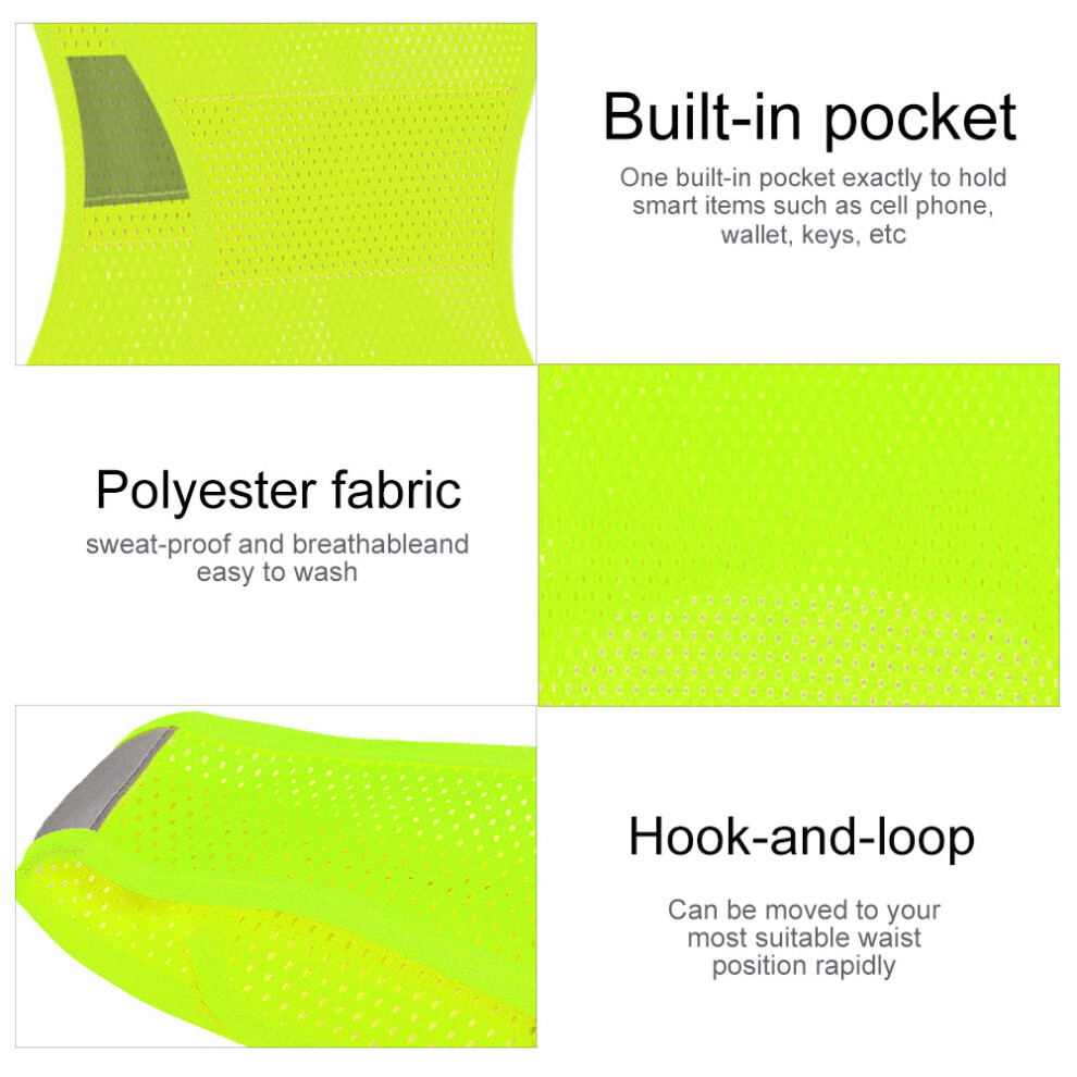 Outdoor Cycling Reflective Vest Running Vest Sports Safty Waistcoat Fluorescent Yellow Xl 4961324119075