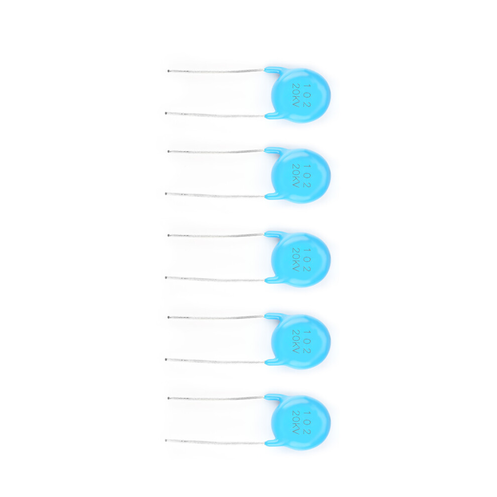 5Pcs 20Kv 1000Pf High Voltage Ceramic Disc Capacitors Hv Set 4631324119480