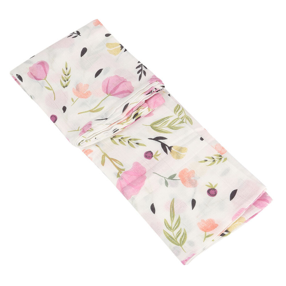 Breathable Newborn Swaddle Muslin Blanket  Baby Infant Soft Bath Towel Wrap Cloth 120*120cm(#4)