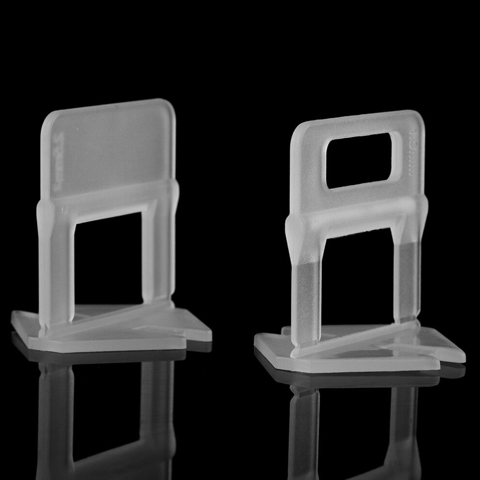 100Pcs/Set Plastic Disposable Floor Wall Ceramic Tile Leveling Clips Spacers Tiling Tool(1.5Mm) 4991324122669