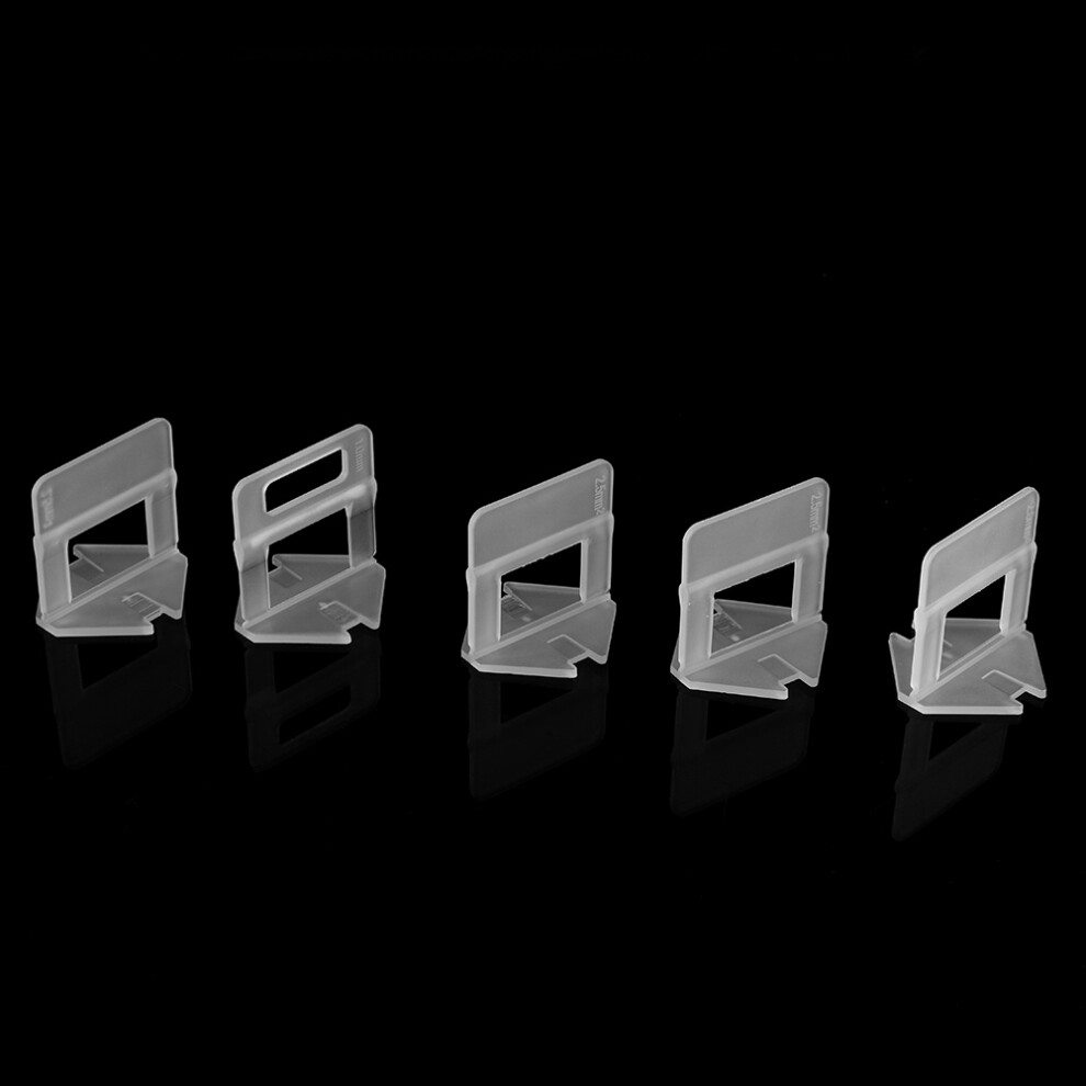 100Pcs/Set Plastic Disposable Floor Wall Ceramic Tile Leveling Clips Spacers Tiling Tool(2.5Mm) 5051324122638