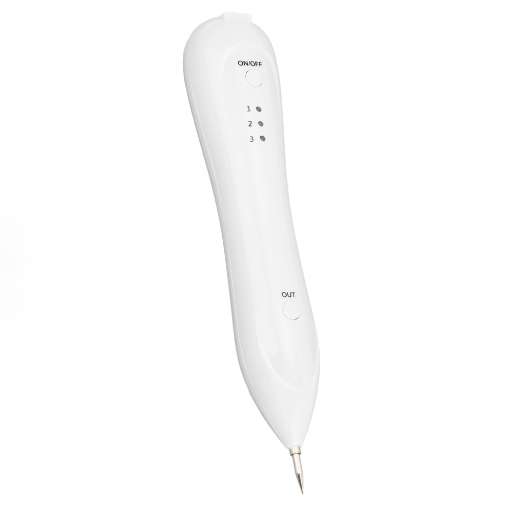 White Electric Mole Freckle Removal Pen Three Levels Adjustable Spot Tattoo Remover Device