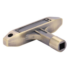 1PC T Shape Metal Drum Kit Tuning Key Wrench 5.4 * 5.4MM Musical Instrument Accessory(Bronze)