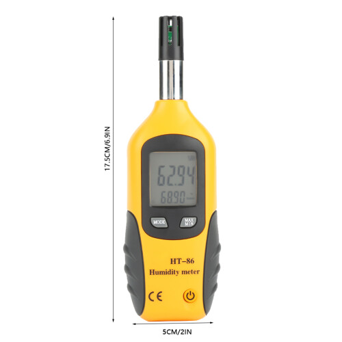 Digital Thermometer Hygrometer Wet Bulb/Dew Point Temperature Meter 2
