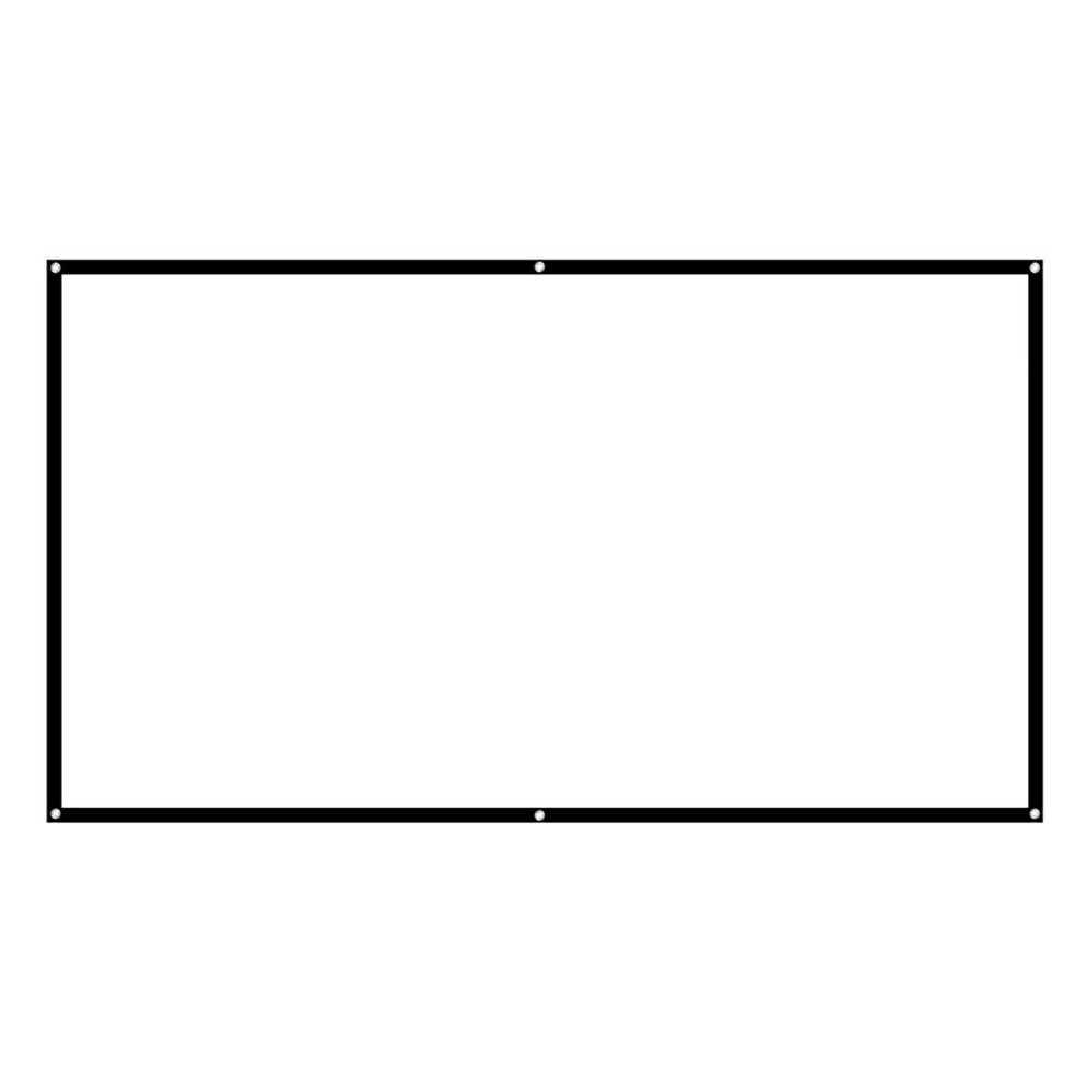 60-100Inch 16:9 Hd Projector Screen 3D Film Portable Screen Curtains (84In) Light 4651324124024
