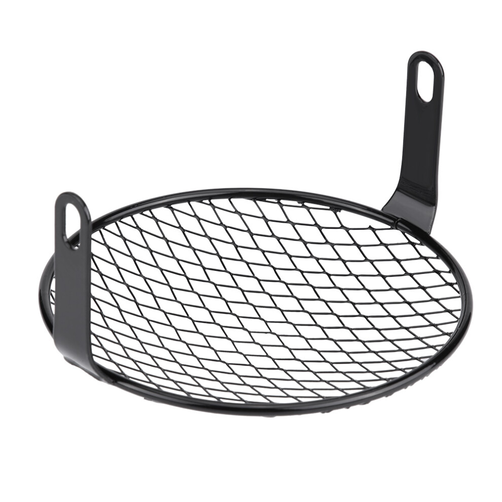 6.5In Motorcycle Side Mount Headlight Round Grill Cover Mask For Cruiser Chopper Cafe Racer #3 8111324124678