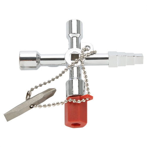 4 in 1 Multifunctional Universal Key Tool Cross Square Triangle for Electrical Control Cabinet 1