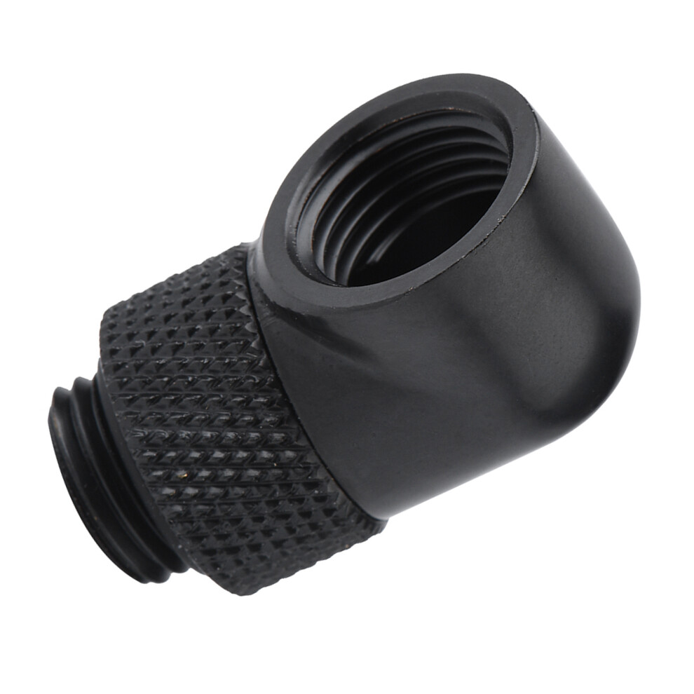 90 Degree Angle Rotary Tube Fitting Pc Water Cooling G1/4 Thread Elbow Connector Black 7621324126776