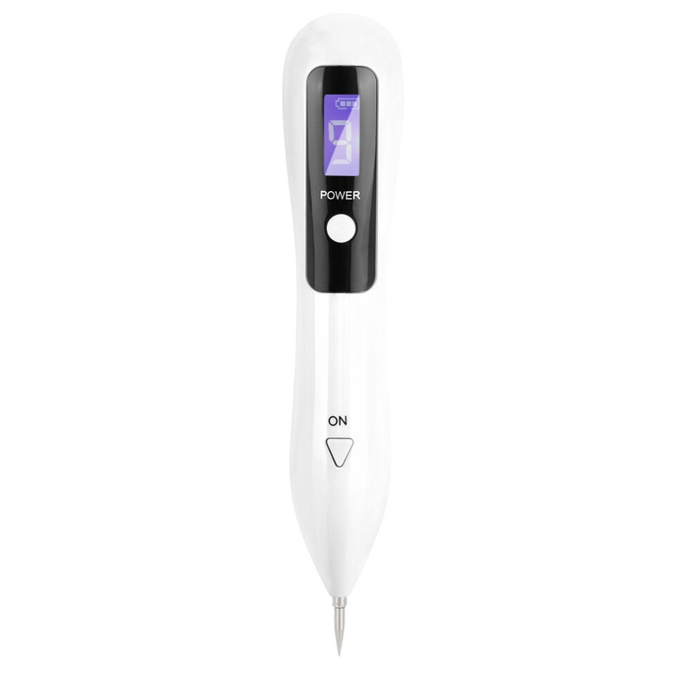 White Portable Lcd Dot Mole Freckle Spot Tattoo Removal Pen Beauty Skin Machine