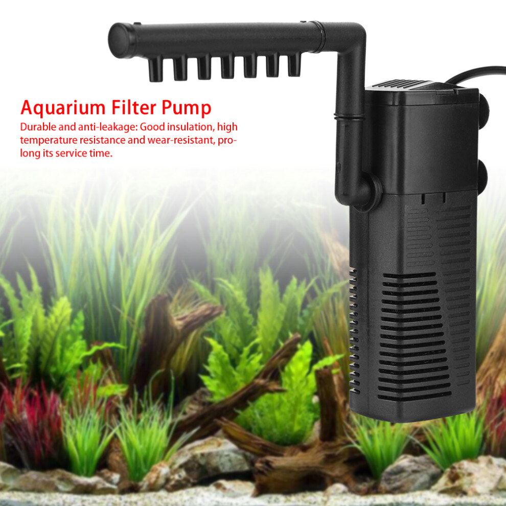 5W Aquarium Fish Tank Filter Submersible Pump Flow Spray Increasing Oxygen