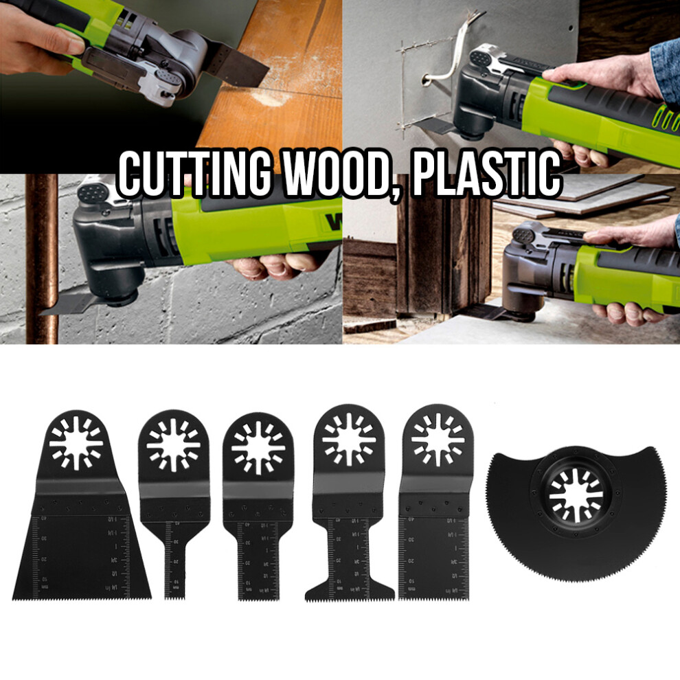 6Pcs Standard Oscillating Multitools Saw Blades Power Tools Cutter 4301324127517