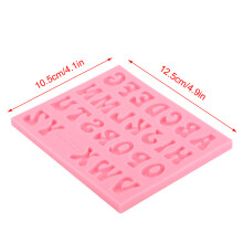 Silicone Mold Alphabet 26 Letters Pink Handmade DIY Mould Tool