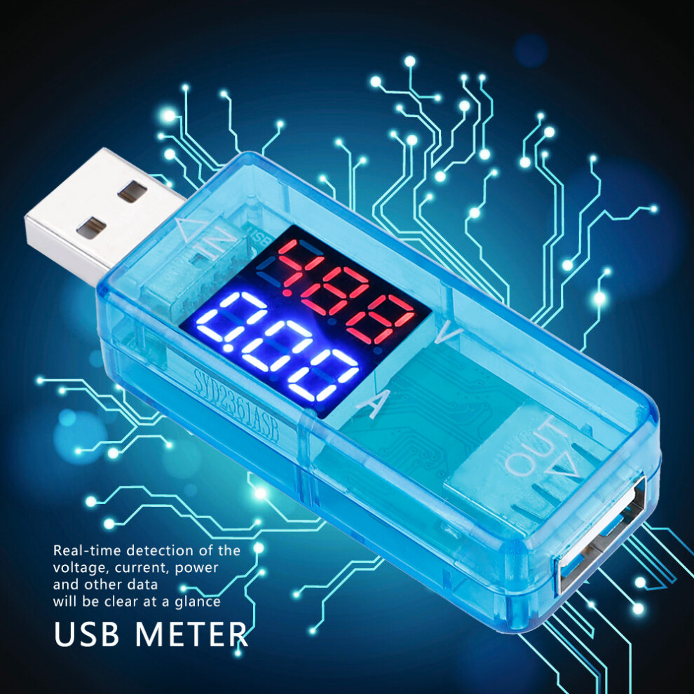 Usb Color Lcd Voltmeter Ammeter Current Meter Multimeter Charger Usb Tester (Blue) 4671324127993
