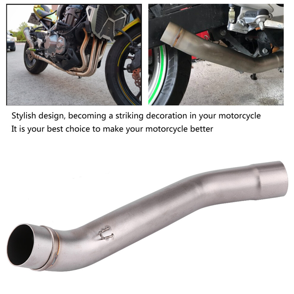 Motorcycle Full Exhaust System Vent Middle Pipe Link Connect For Kawasaki Z750 2007-2012 8731324128126