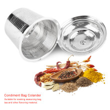 Stainless Steel Seasoning Balls Condiment Bag Colander Accessories Cooking Tools for Kitchen L