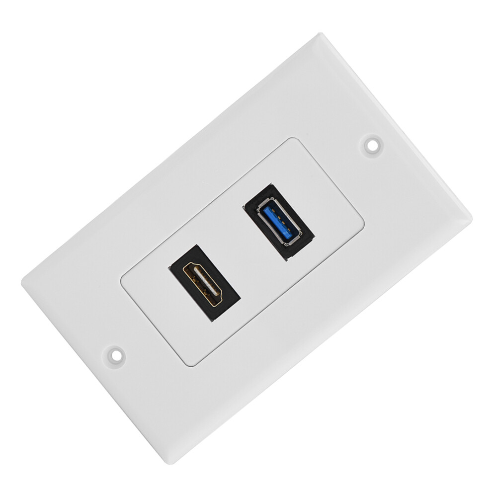 Hdmi Usb3.0 Two In One Integrated Multimedia Wall Panel Audio Video Socket 7901324128094