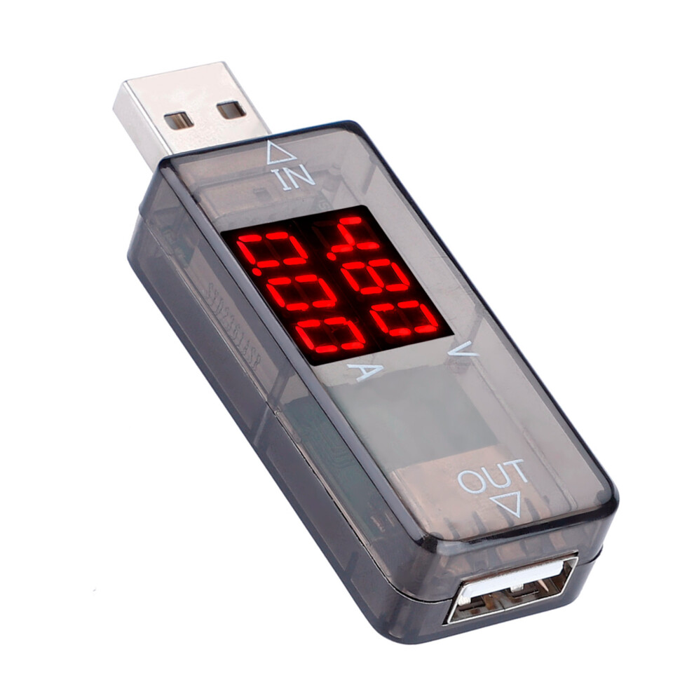 Usb Color Lcd Voltmeter Ammeter Current Meter Multimeter Charger Usb Tester (Black) 8461324127989