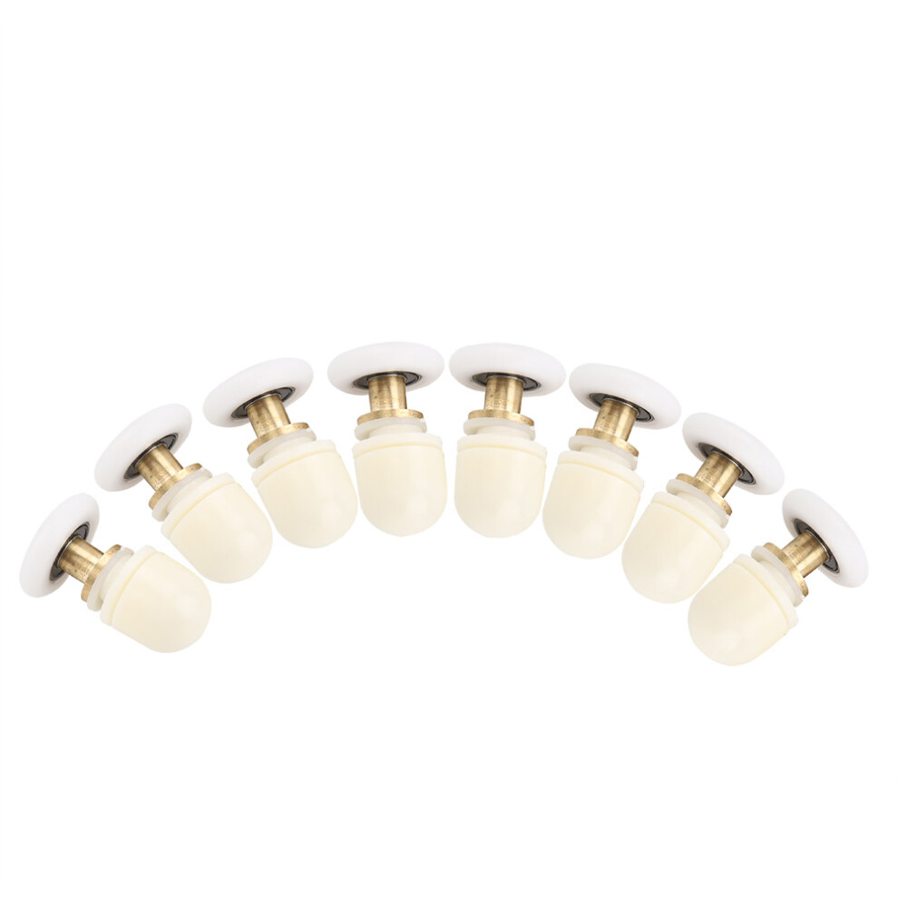 8Pcs Brass Abs Sliding Glass Shower Door Rollers Runners Pulleys Bathroom Doors Hardware (23Mm) 4621324127837