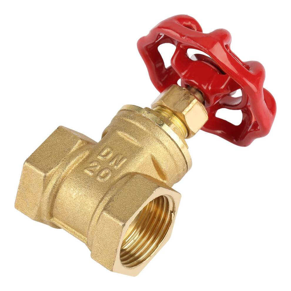Dn20 Brass Gate Valve Bspp G3/4 Rotary Sluice Valve 232Psi For Water Oil Gas 4621324128834