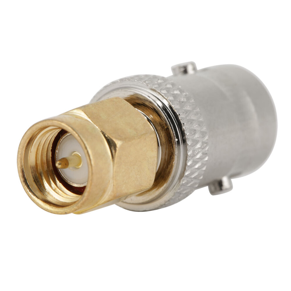 2Pcs Bnc Female To Sma Male Type Rf Connector Coaxial Adapter Test Converter 7681324130227