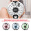 Digital Display Handheld Shower Head with 3-color Temperature Control LED Light 3 Spraying Mode 6