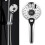 Digital Display Handheld Shower Head with 3-color Temperature Control LED Light 3 Spraying Mode 1