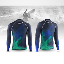 Keep Diving Men UV Protection Breathable Fast Dry Long Sleeves Diving Top Wetsuit Jacket (3XL)