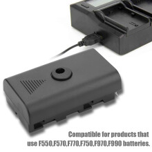 Akku Dummy-Adapter für Sony F550 F570 F770 F750 F970 F990 mit USB-Kabel