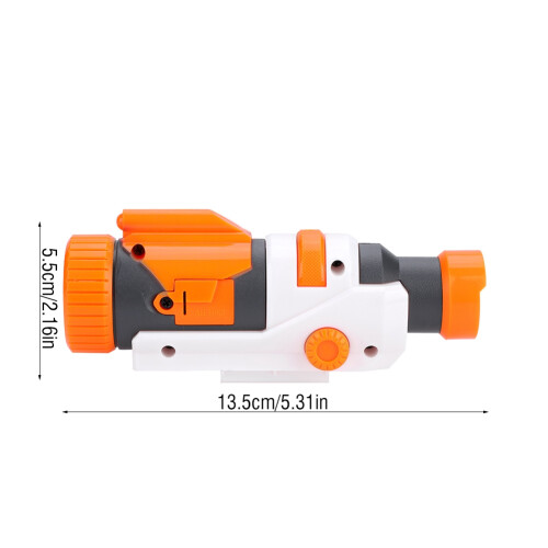 Plastic Detachable Flashlight Scope Attachment Stock Mount for Modify Toy
