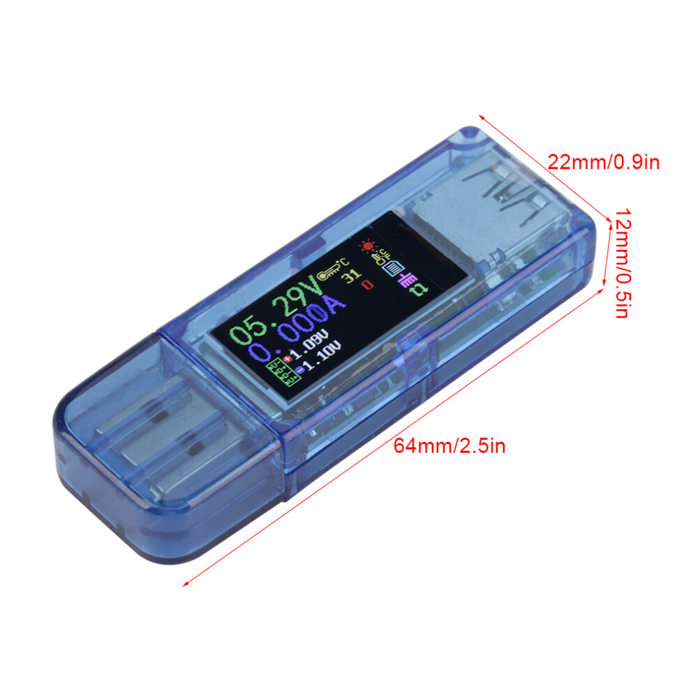 Ruideng At34 Usb 3.0 Color Lcd Voltmeter Ammeter Current Meter Multimeter Charger Usb Tester 9311324131914