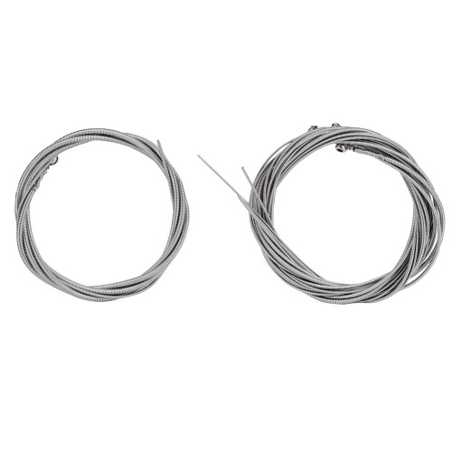 5 Stück Edelstahl E-Bass-Saiten – Silber, 120cm Ersatzteile 1